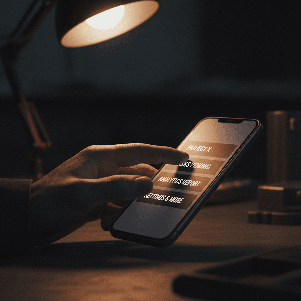 Smartphone with audience segmentation interface